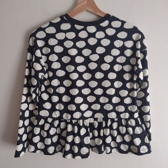 Hanna Andersson Kids Polka Dot Peplum Top 10 140 cm - Picture 7 of 7